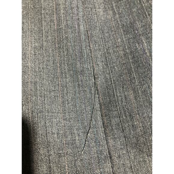 Hart Schaffner Marx Sport Coat 44R, Gray Striped Blazer Jacket, Vintage Men's US - Picture 7 of 14